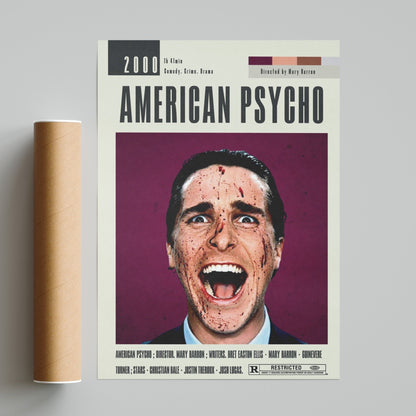 American Psycho Poster | Mary Harron Movies - 98typesModern Minimal Movies