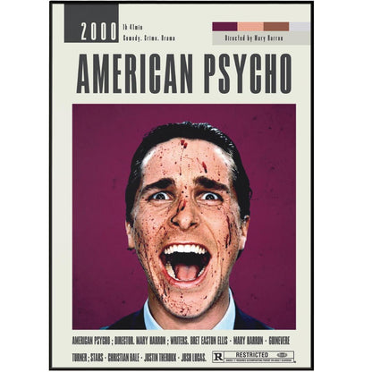 American Psycho Poster | Mary Harron Movies - 98typesModern Minimal Movies