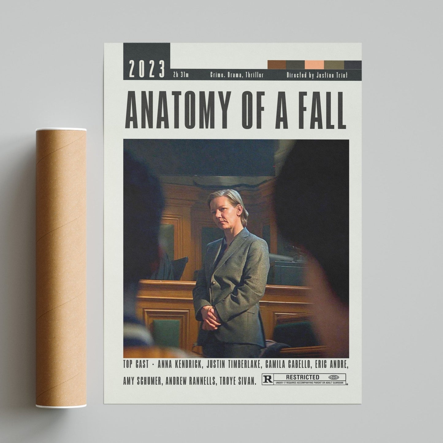 Anatomy Of A Fall Posters | Justine Triet Films - 98typesModern Minimal Movies