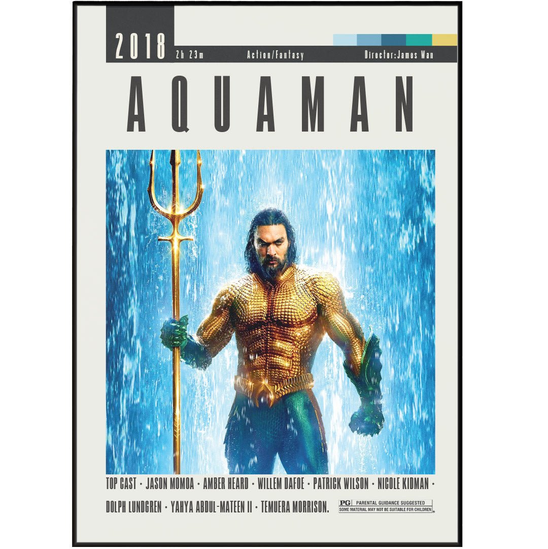 Aquaman Movie Posters - 98typesModern Minimal Movies