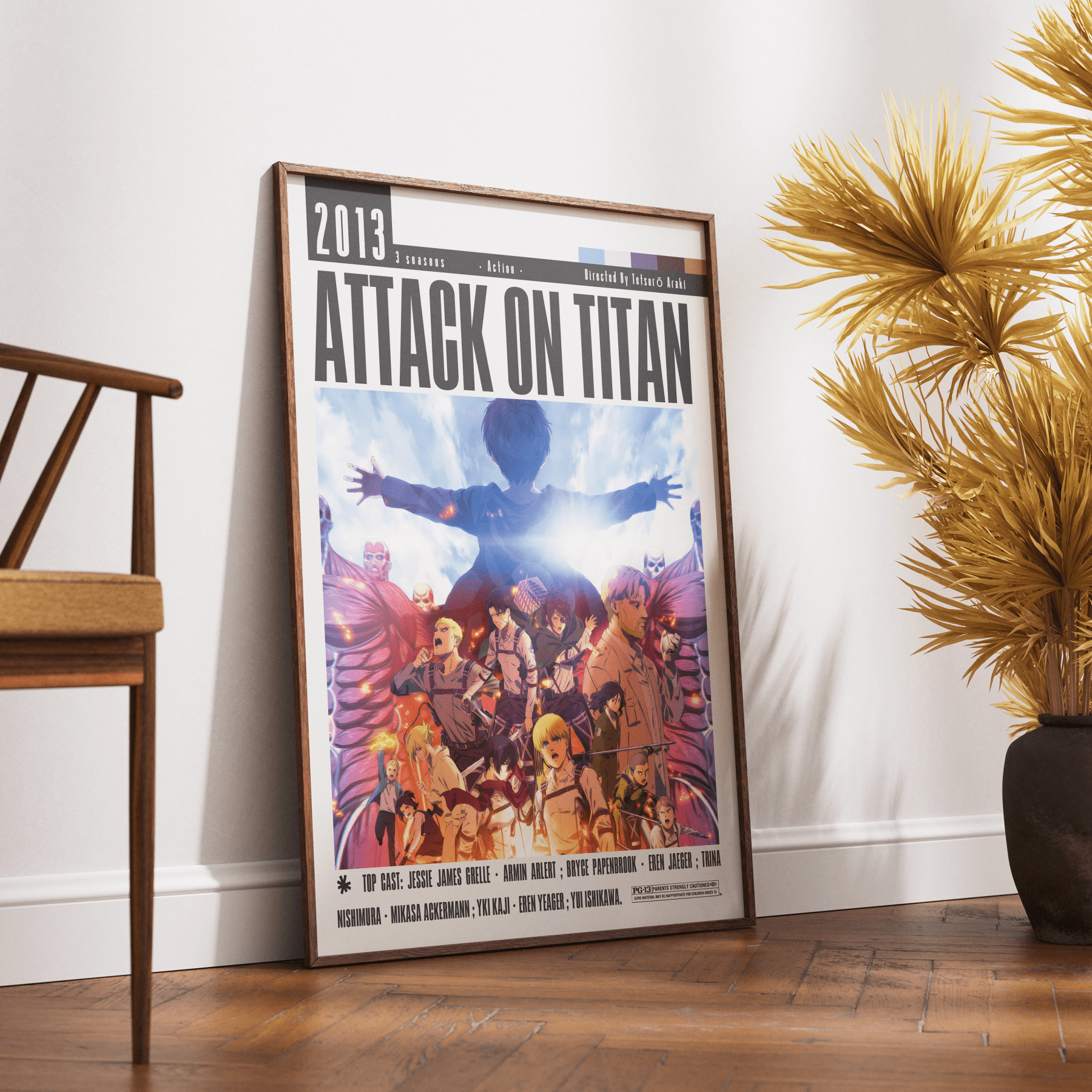 Attack on Titan 2013 Film Poster - 98typesModern Minimal Movies