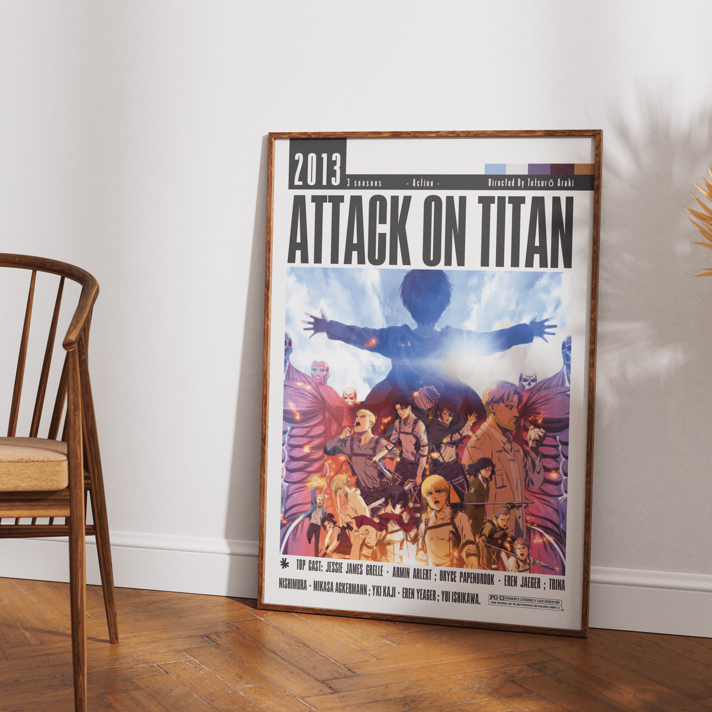 Attack on Titan 2013 Film Poster - 98typesModern Minimal Movies