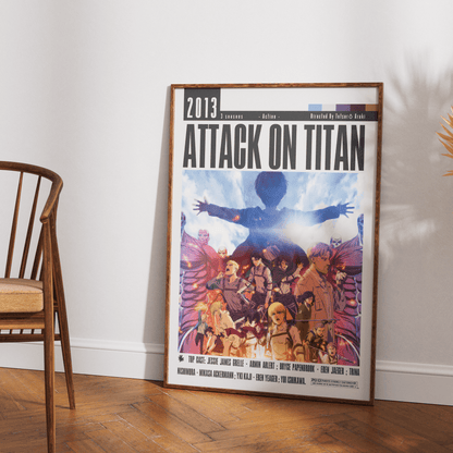 Attack on Titan 2013 Film Poster - 98typesModern Minimal Movies