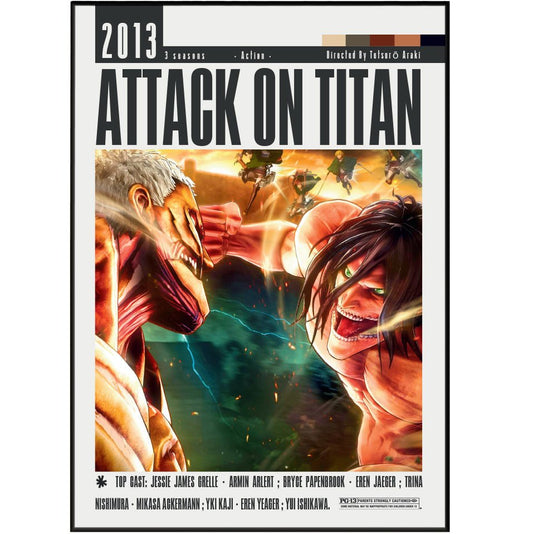 Attack on Titan Film Posters - 98typesModern Minimal Movies