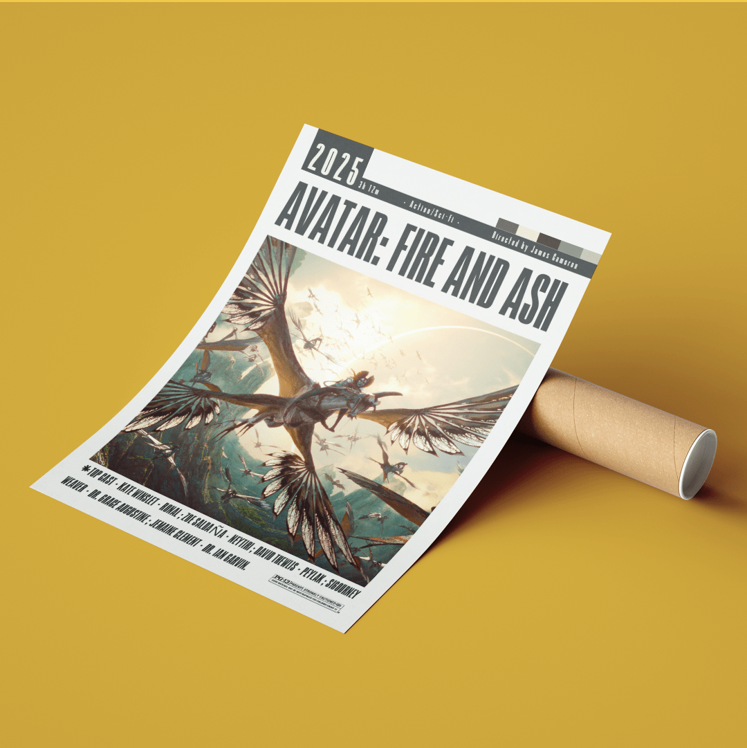 Avatar Fire and Ash 2025 Movie Posters - 98typesModern Minimal Movies