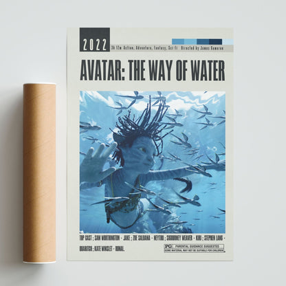 Avatar The Way of Water Poster | James Cameron Movies - 98typesModern Minimal Movies