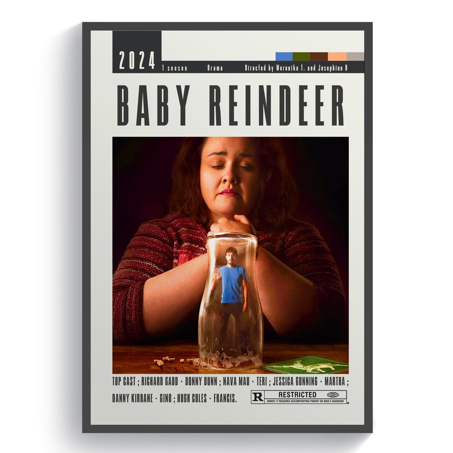 Baby Reindeer 2024 Movie Posters - 98typesModern Minimal Movies