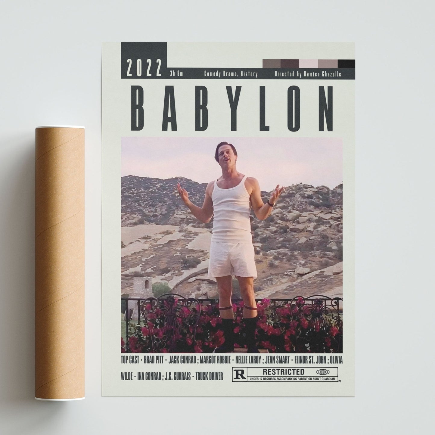 Babylon Poster | Damien Chazelle Movies - 98typesModern Minimal Movies