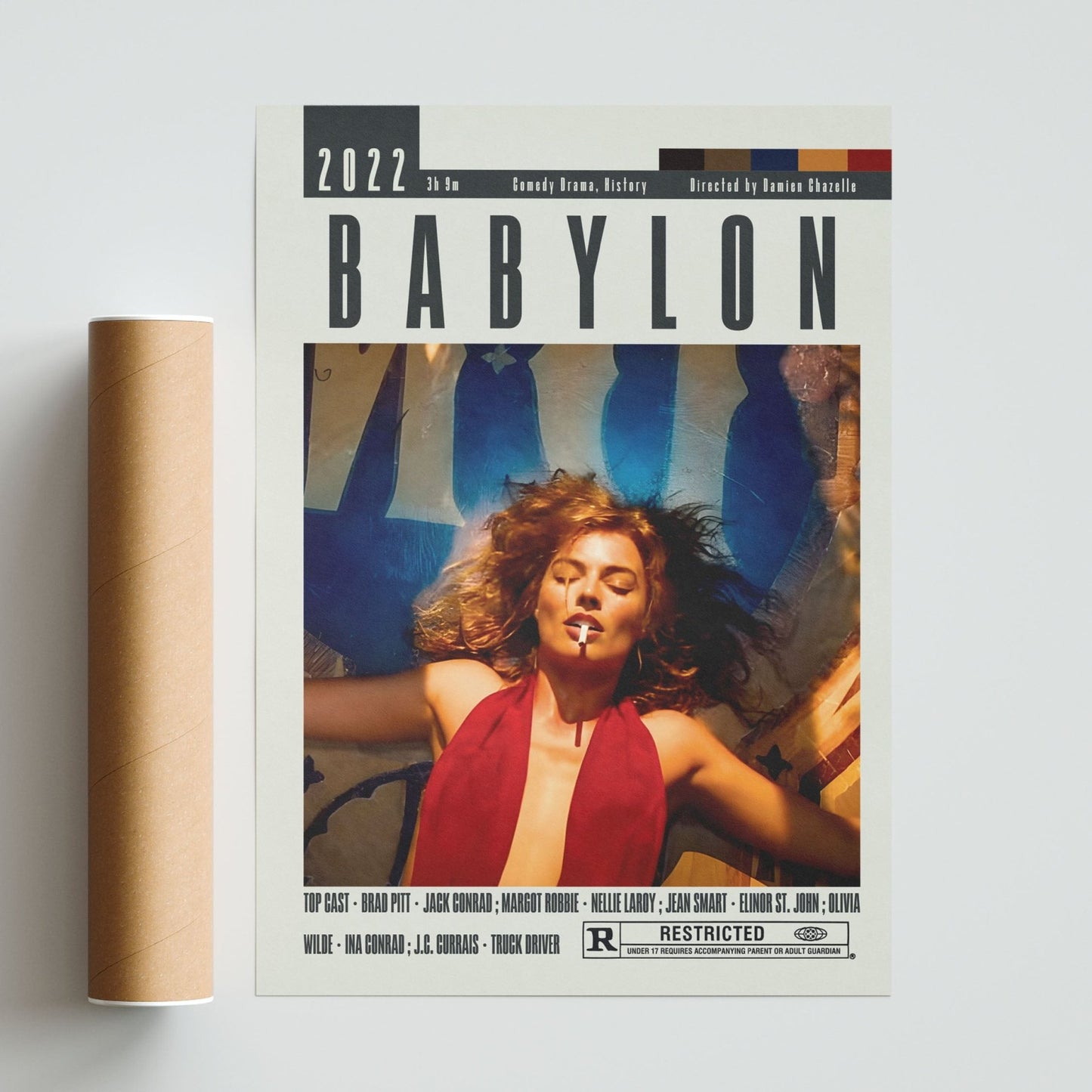 Babylon Poster | Damien Chazelle Movies - 98typesModern Minimal Movies