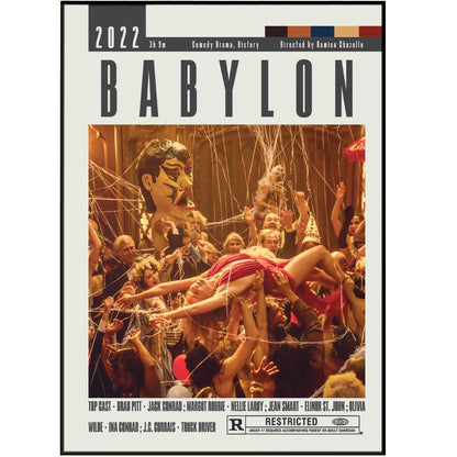 Babylon Poster | Damien Chazelle Movies - 98typesModern Minimal Movies