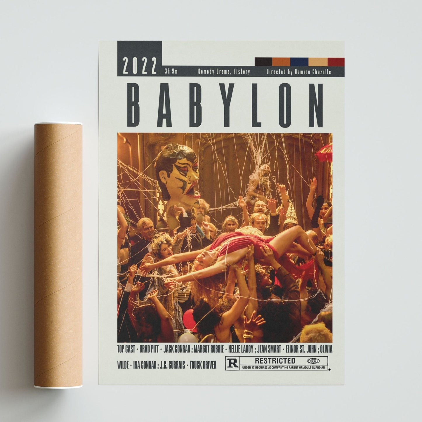 Babylon Poster | Damien Chazelle Movies - 98typesModern Minimal Movies