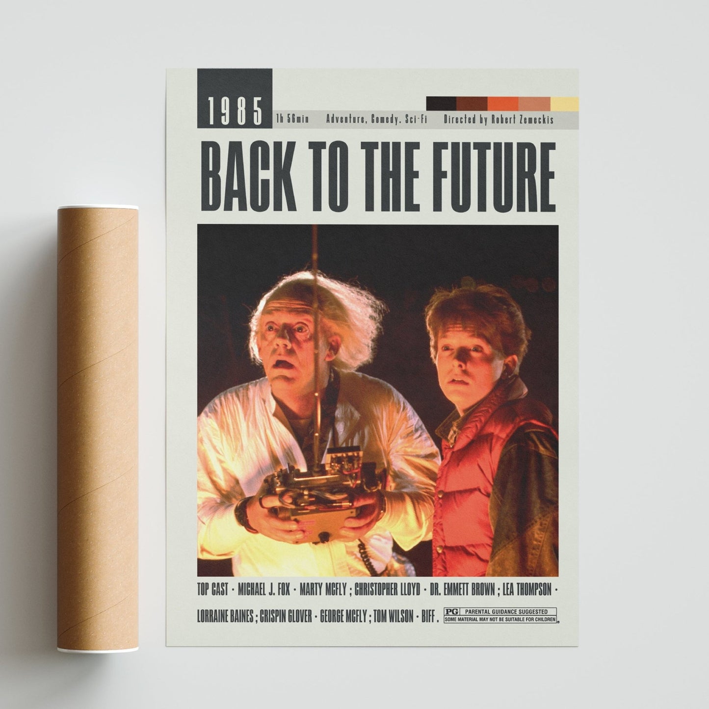 Back to the Future Poster | Robert Zemeckis Movies - 98typesModern Minimal Movies