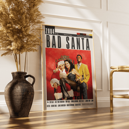 Bad Santa (2004) Movie Poster - 98typesModern Minimal Movies