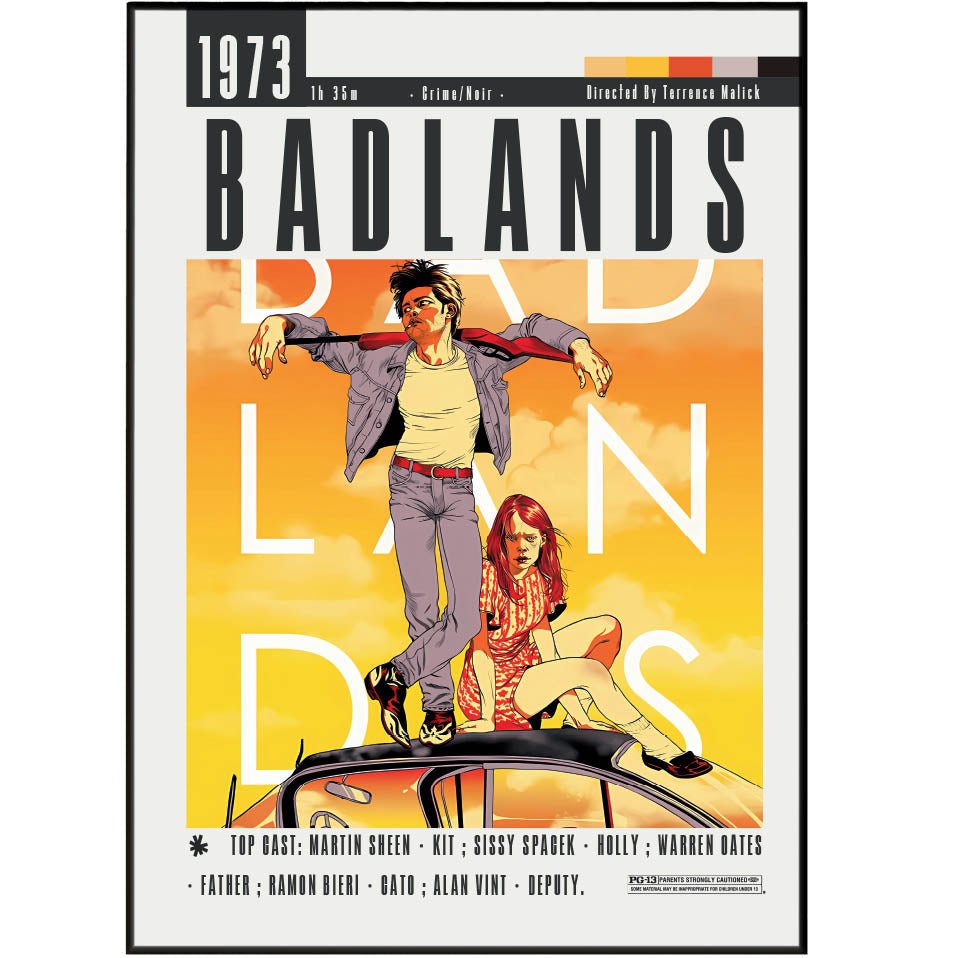 Badlands (1973) Film Posters - 98typesModern Minimal Movies