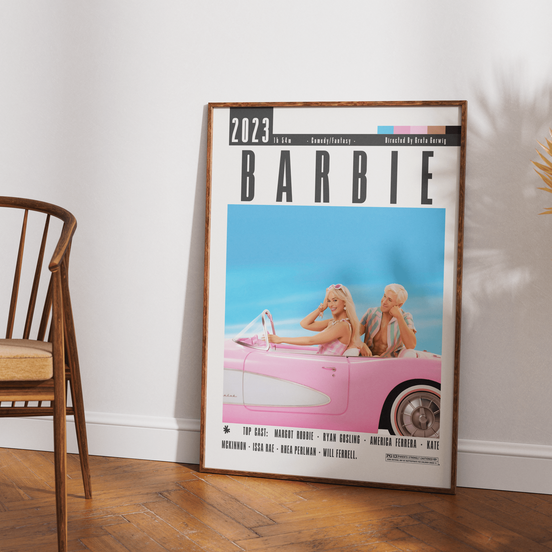 Barbie 2023 Film Poster - 98typesModern Minimal Movies