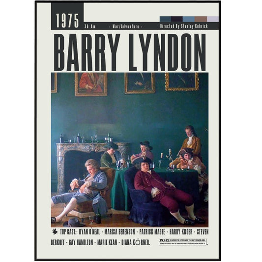 Barry Lyndon Movies 1975 Posters - 98typesModern Minimal Movies