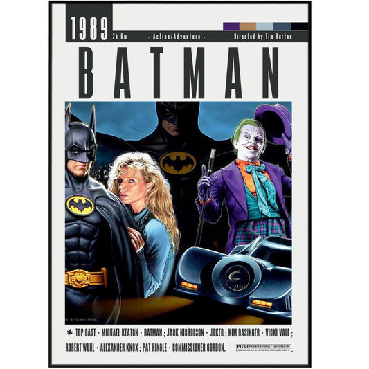 Batman 1989 Movie Posters - 98typesModern Minimal Movies