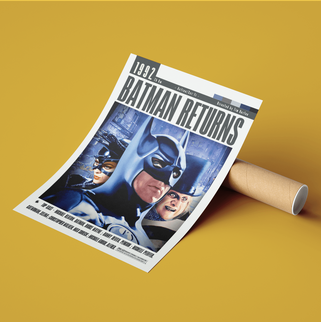 Batman Returns 1992 Movie Posters - 98typesModern Minimal Movies