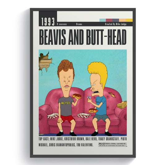 Beavis and Butt - Head Tv Serie Posters - 98typesModern Minimal Movies