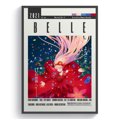 Belle Movie | Classic Anime Film Posters - 98typesModern Minimal Movies