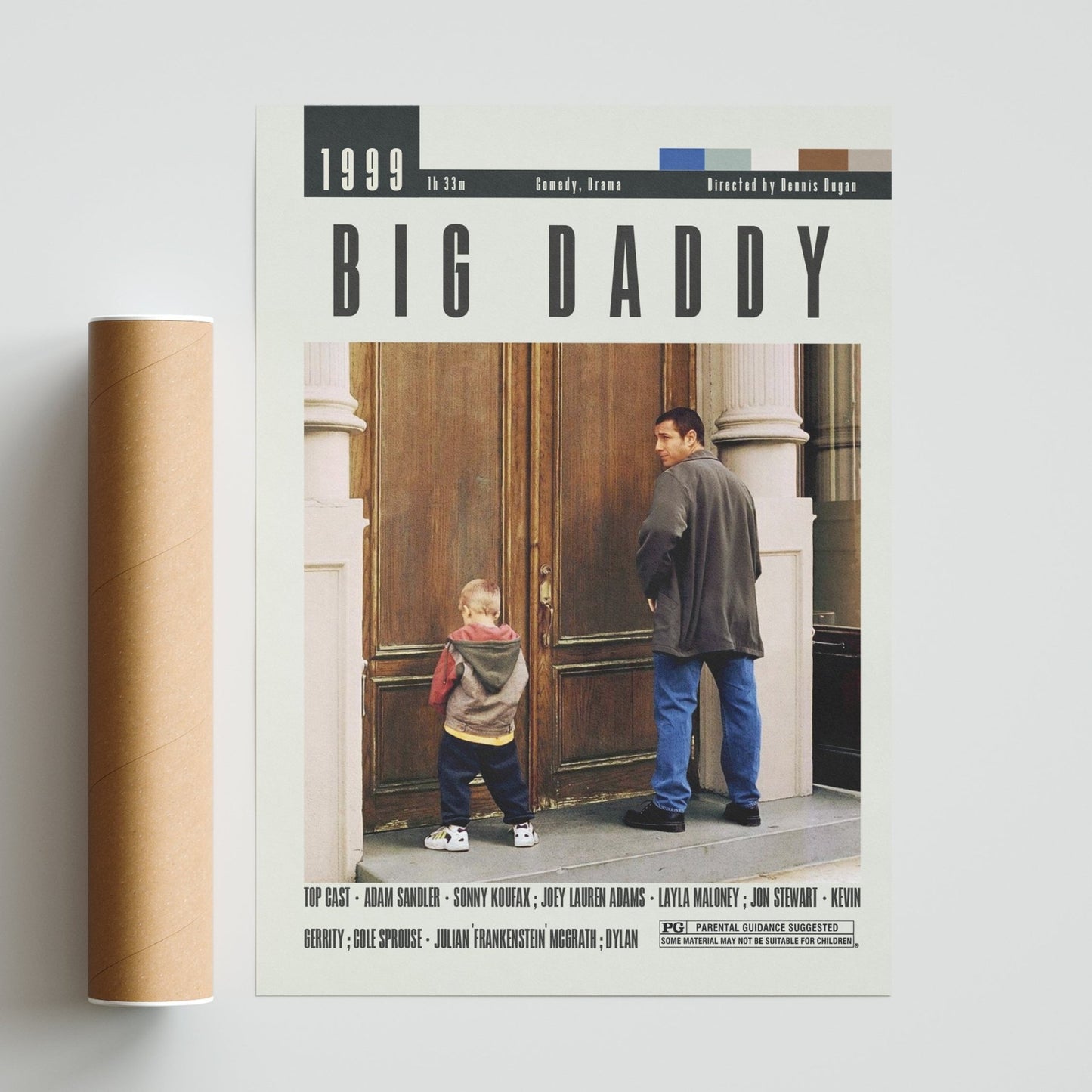 Big Daddy Poster | Dennis Dugan Films - 98typesModern Minimal Movies