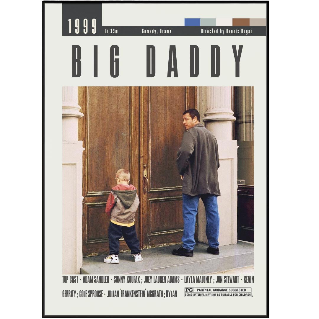 Big Daddy Poster | Dennis Dugan Films - 98typesModern Minimal Movies