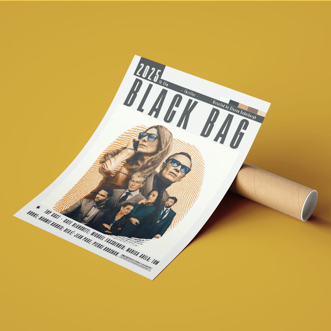 Black Bag 2025 Movie Posters - 98typesModern Minimal Movies