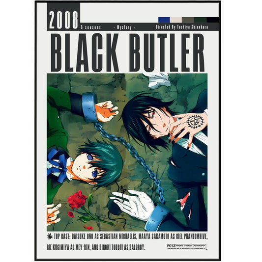 Black Butler 2008 Film Posters - 98typesModern Minimal Movies