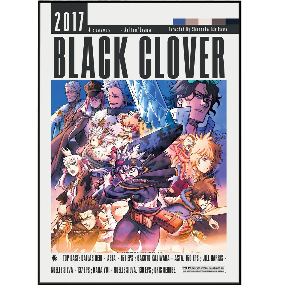 Black Clover Film Posters - 98typesModern Minimal Movies