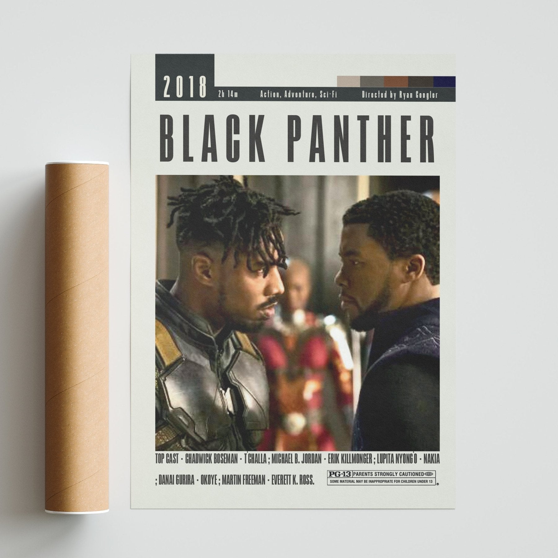 Black Panther Poster | Ryan Coogler Movies - 98typesModern Minimal Movies