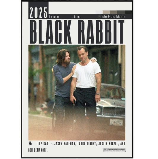 Black Rabbit (2025) Poster - 98typesModern Minimal Movies