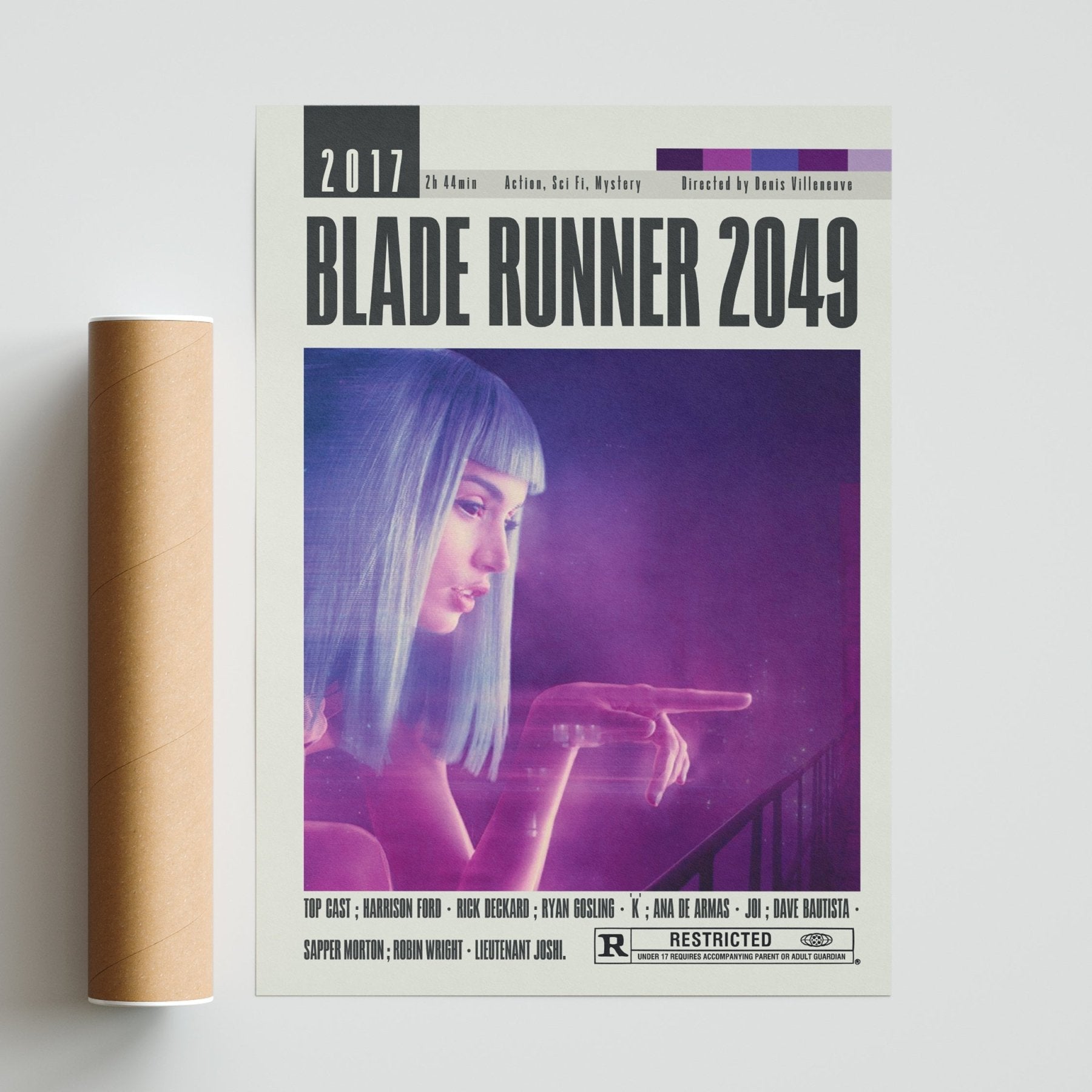 Blade Runner 2049 Poster | Denis Villeneuve Movies - 98typesModern Minimal Movies