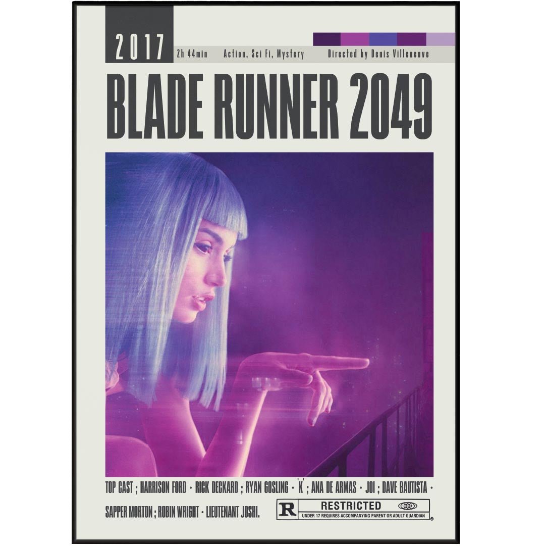 Blade Runner 2049 Poster | Denis Villeneuve Movies - 98typesModern Minimal Movies