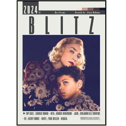 Blitz 2024 Movie Poster - 98typesModern Minimal Movies