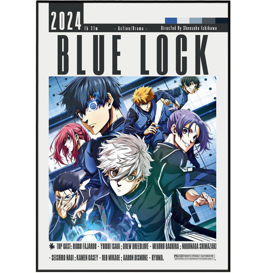 Blue Lock Film Posters - 98typesModern Minimal Movies
