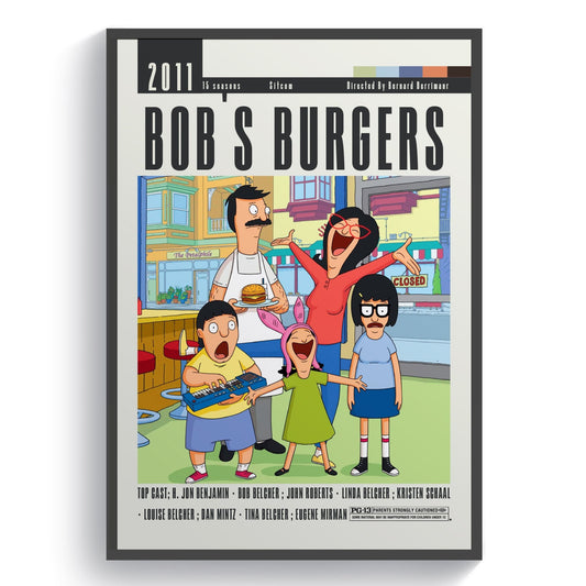 Bob's Burgers Tv Serie Posters - 98typesModern Minimal Movies