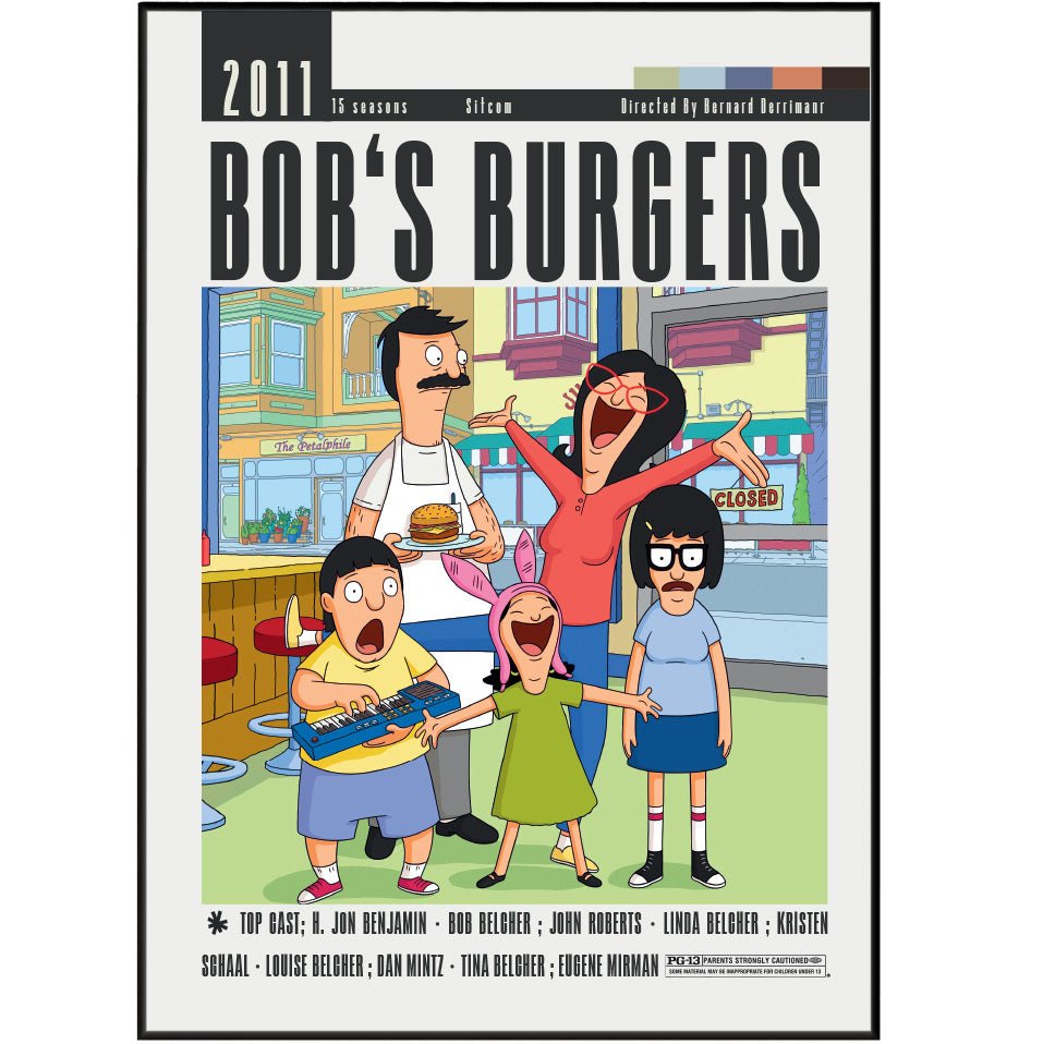 Bob's Burgers Tv Serie Posters - 98typesModern Minimal Movies