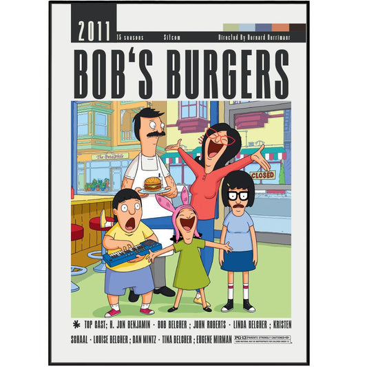 Bob's Burgers Tv Serie Posters - 98typesModern Minimal Movies