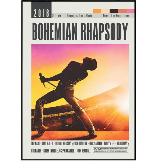 Bohemian Rhapsody Poster | Bryan Singer Movies - 98typesModern Minimal Movies