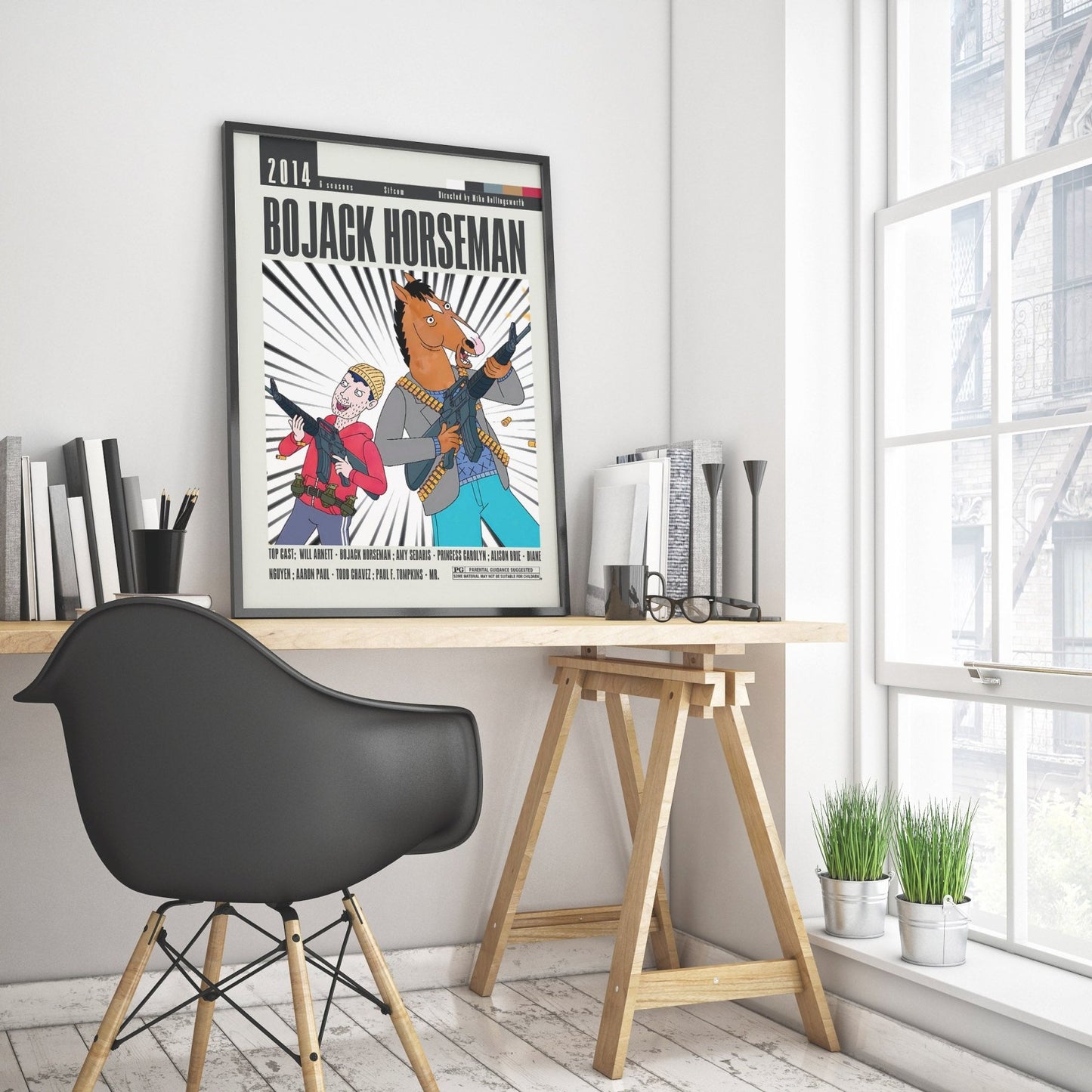 BoJack Horseman Tv Serie Posters - 98typesModern Minimal Movies