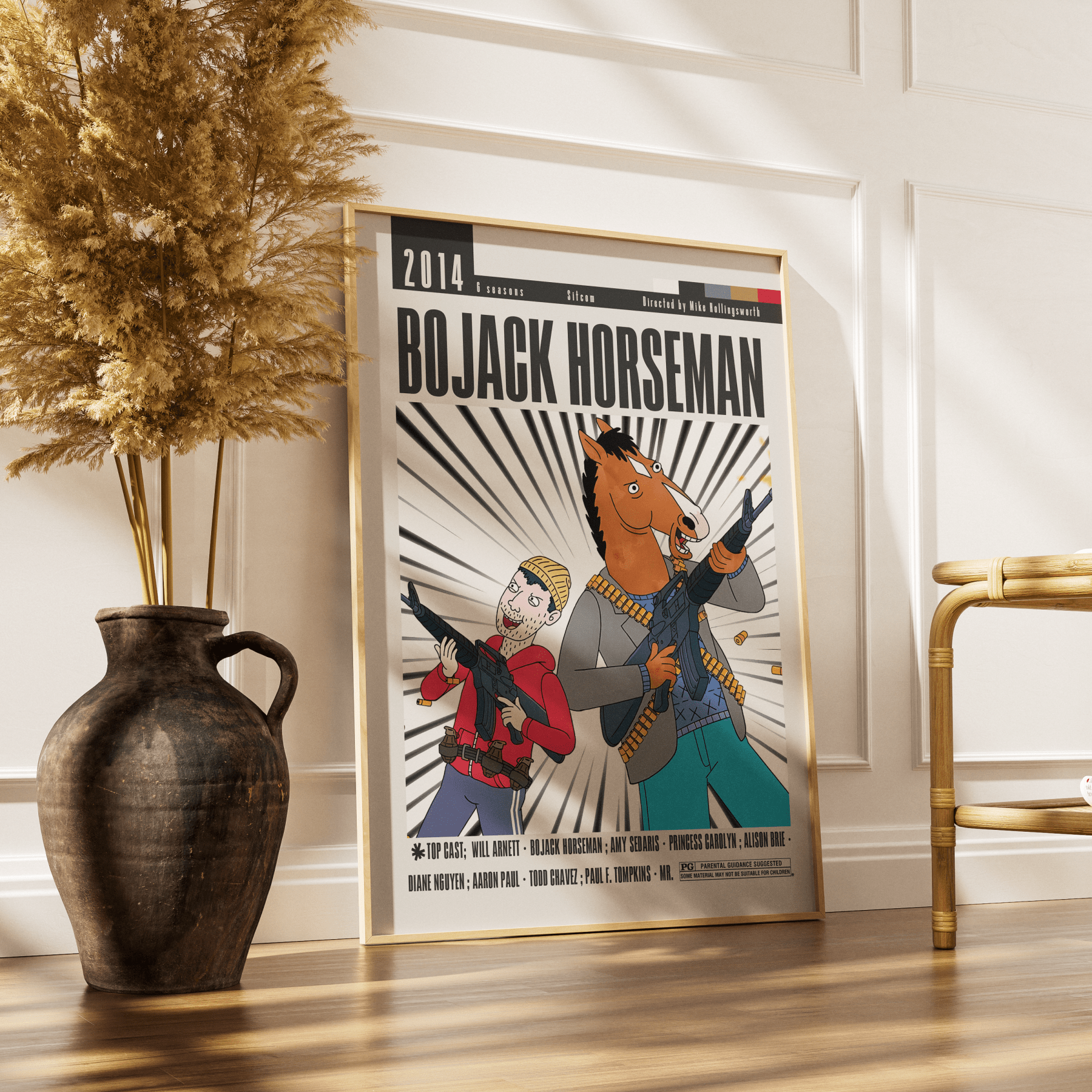 BoJack Horseman Tv Serie Posters - 98typesModern Minimal Movies