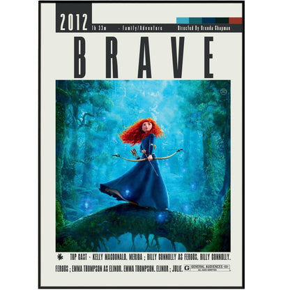 Brave 2012 Movie Posters - 98typesModern Minimal Movies