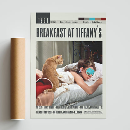 Breakfast at Tiffany's Poster | Blake Edwards Movies - 98typesModern Minimal Movies