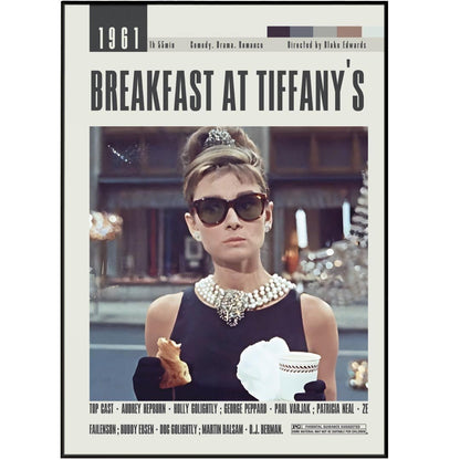 Breakfast at Tiffany's Poster | Blake Edwards Movies - 98typesModern Minimal Movies