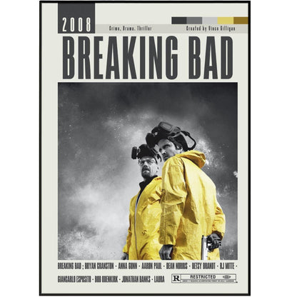 Breaking Bad Poster | Vince Gilligan Movies - 98typesModern Minimal Movies