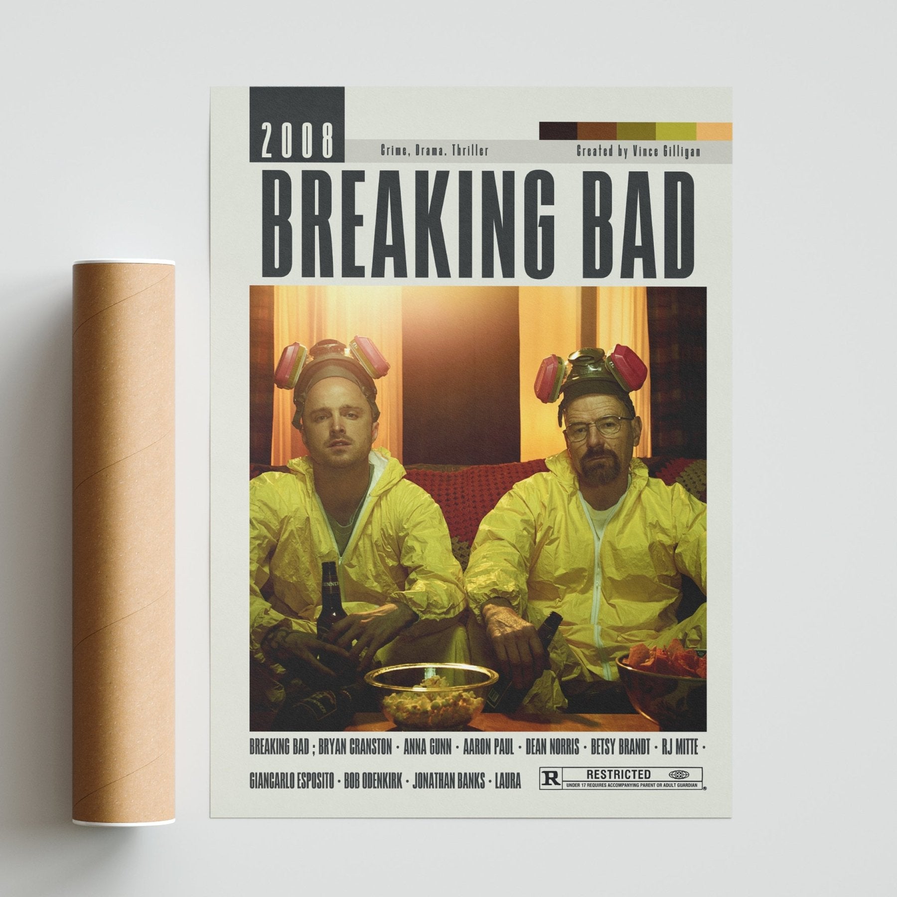 Breaking Bad Poster | Vince Gilligan Movies - 98typesModern Minimal Movies