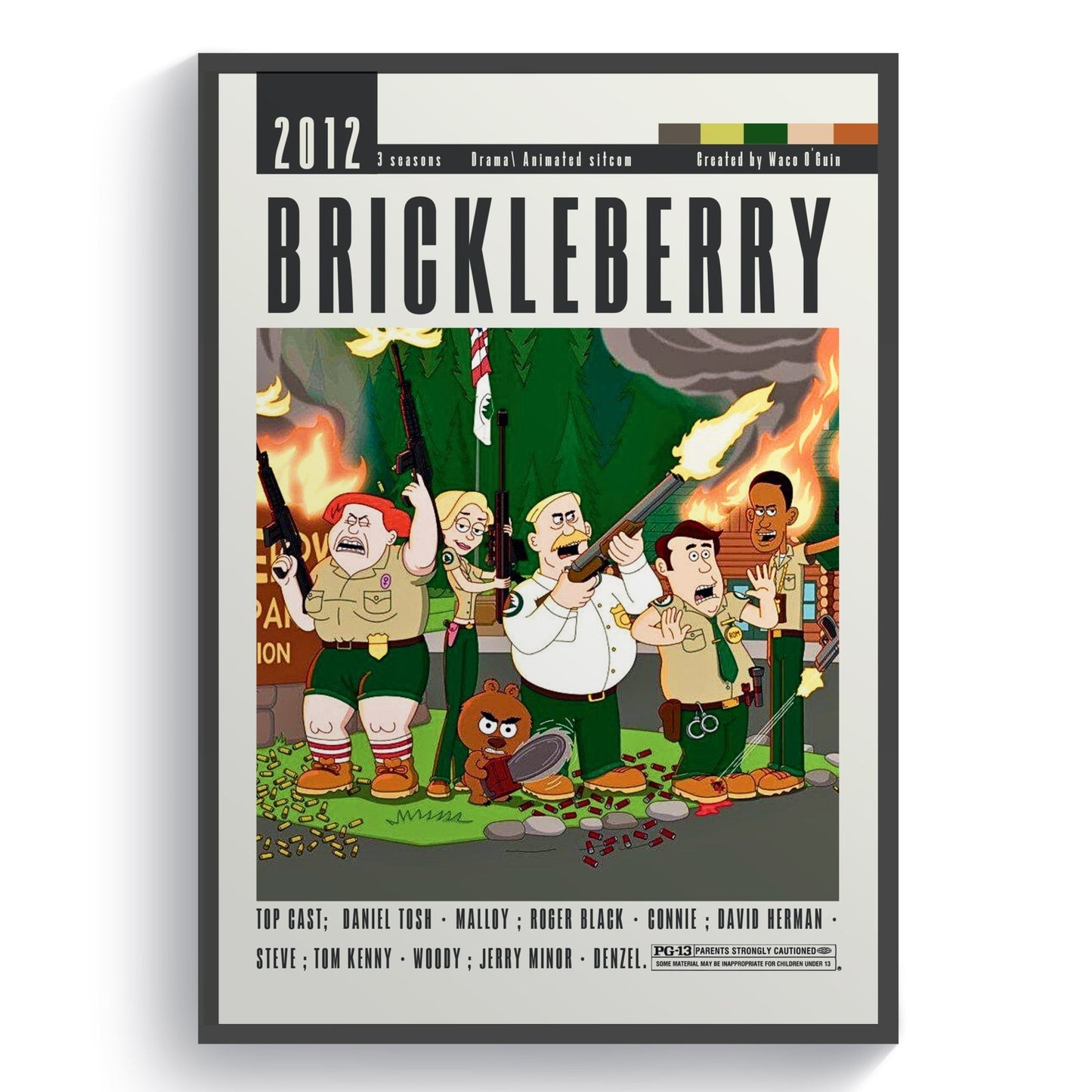 Brickleberry Tv Serie Posters - 98typesModern Minimal Movies