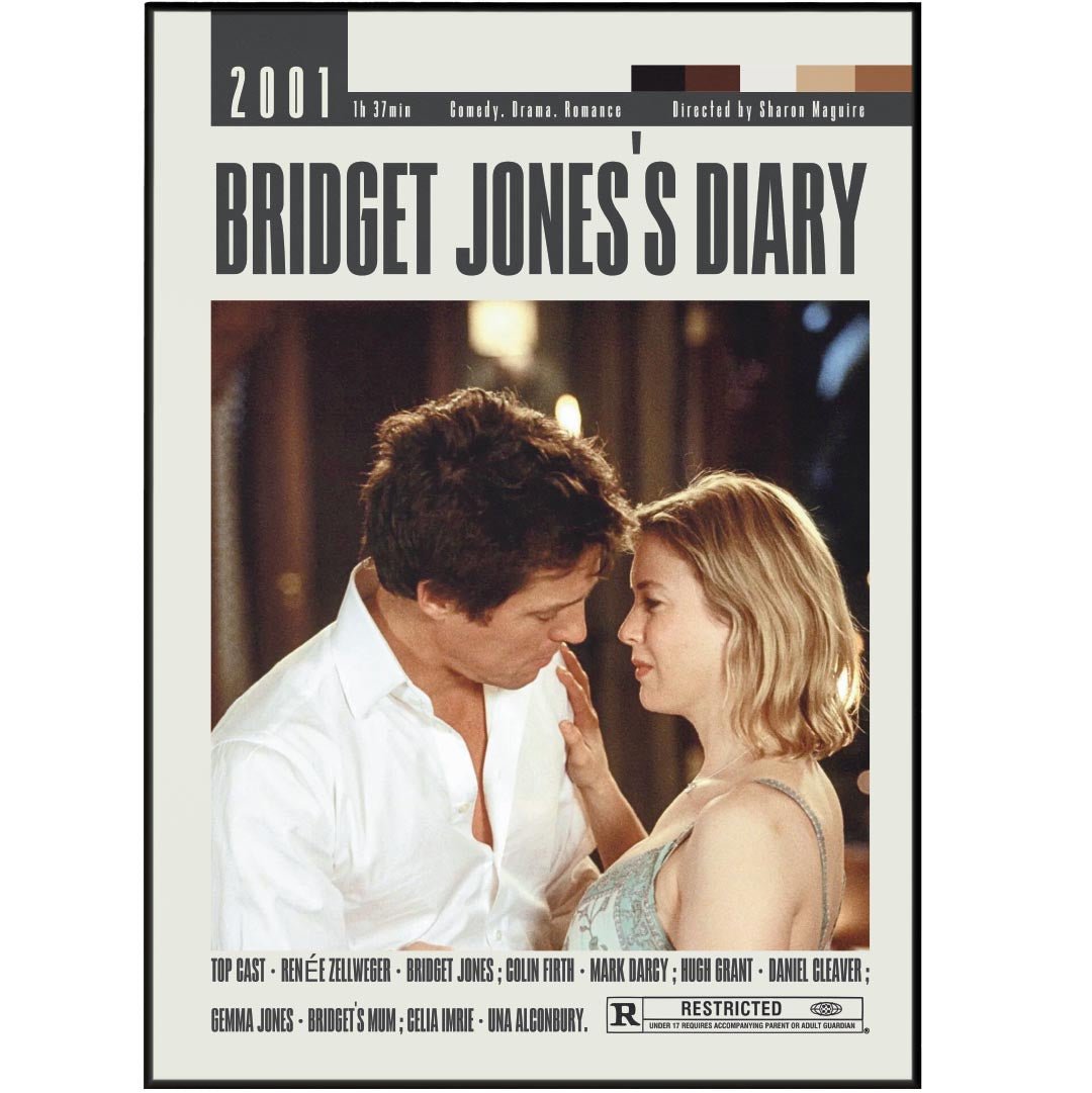 Bridget Jones's Diary Posters | Sharon Maguire Movies - 98typesModern Minimal Movies