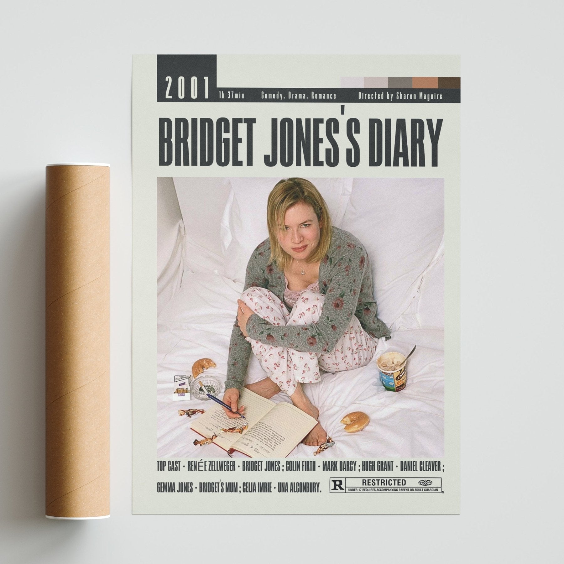 Bridget Jones's Diary Posters | Sharon Maguire Movies - 98typesModern Minimal Movies