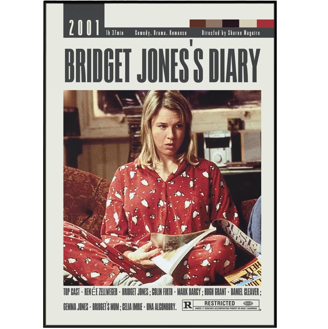 Bridget Jones's Diary Posters | Sharon Maguire Movies - 98typesModern Minimal Movies